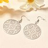 304 Stainless Steel Dangle Earrings EJEW-R015-01P-02-1