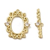 Brass Micro Pave Cubic Zirconia Toggle Clasps KK-C048-05G-4