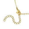 Brass Cross Pendants Necklace for Women NJEW-JN04911-01-5