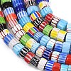 Handmade Millefiori Glass Column Beads Strands LA-CBA6DF7-01-3