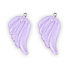 Translucent Resin Pendants RESI-N033-01-B01A-2