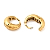 Real 18K Gold Plated 304 Stainless Stee Hoop Earrings EJEW-U009-02G-01-2