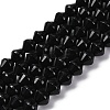 Natural Black Onyx(Dyed & Heated) Beads Strands G-C171-E04-01-2