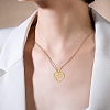 5Pcs 5 Style Brass Micro Pave Clear Cubic Zirconia Pendants ZIRC-YW0001-24-7