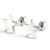 Tarnish Resistant 201 Stainless Steel Barbell Cartilage Earrings LS-EJEW-R147-08-1