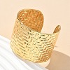 304 Stainless Steel Cuff Bangles for Women AJEW-P127-24G-3