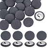  20Pcs Cloth with Aluminum Base Buttons BUTT-NB0001-77C-1