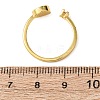 Brass Micro Pave Cubic Zirconia Cuff Rings for Women RJEW-K309-39E-G-5