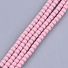 Spray Painted Non-magnetic Synthetic Hematite Beads Strands G-T116-12-05-1