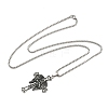 201 Stainless Steel Pendant Necklaces LS-NJEW-H030-03P-2