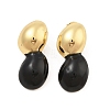 PVD Vacuum Plating Golden 304 Stainless Steel Stud Earrings for Women EJEW-Z068-11G-2