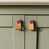4Pcs 4 Colors Brass & Natural Agate Drawer Knobs AJEW-DR0001-63-7