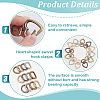 24Pcs 8 Styles Iron D Ring DIY-PH0028-85-4