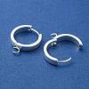 201 Stainless Steel Huggie Hoop Earrings Findings STAS-A167-01U-S-2