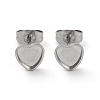 304 Stainless Steel Stud Earring Findings EJEW-K295-08P-1