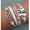 Suede & Imitation Leather Cord Knitted Multi-strand Bracelets WGD6FE3-19-1