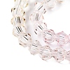 Gradient Color Baking Paint Glass Bead Strands X1-DGLA-A039-T6mm-A01-3