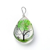 Transparent Glass Pendants GLAA-SZC0001-01E-2