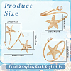 1Pc Alloy with Plastic Pearl Arm Cuff Bangles for Women BJEW-CY0001-14G-2