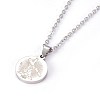 304 Stainless Steel Pendant Necklaces NJEW-E137-01P-4