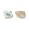 Rack Plating Alloy Enamel Pendants FIND-I038-02-3