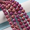 Synthetic Imperial Jasper Dyed Beads Strands G-D077-A01-01G-2