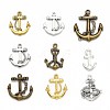 Nautical Theme Tibetan Style Alloy Pendants TIBEP-MSMC021-07M-1