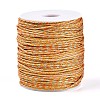 100M Segment Dyed Round Nylon & PET & Polyester Metallic Braided Cord OCOR-N009-01D-1