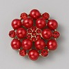 Alloy Rhinestone Cabochons ALRI-WH0008-39G-02-1