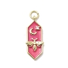 Brass Micro Pave Cubic Zirconia Pendants KK-A278-07G-01-1