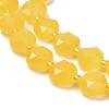 Dyed Natural White Jade Beads Strands G-C116-A181-01A-4