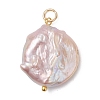 Natural Baroque Pearl Keshi Pearl Pendants PALLOY-JF04629-01-3