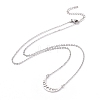 Alloy Moon Phase Pendant Necklace for Women LS-NJEW-G030-01P-2
