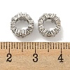 Rack Plating Brass Micro Pave Clear Cubic Zirconia European Beads KK-L215-012P-2