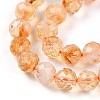 Natural Yellow Quartz Beads Strands G-S345-6mm-18-4