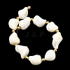 Natural Trochid Shell/Trochus Shell Beads Strands BSHE-A002-07-2