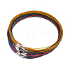 60Pcs 6 Colors Stainless Steel Wire Necklace Cord DIY Jewelry Making TWIR-UN0001-13A-1
