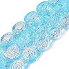Electroplate Transparent Glass Beads Strands EGLA-Q136-02A-10-1