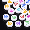Initial Acrylic Beads X-OACR-E001-20W-1