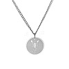 Stainless Steel 12 Constellation Pendant Necklaces for Sweater FZ0908-9-1
