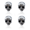 4Pcs Skull Alloy Brooches AJEW-FH0005-58A-1