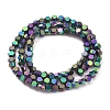 Electroplate Glass Beads Strands EGLA-L018-C-FP01-3