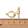 Brass Toggle Clasps KK-M298-06G-3