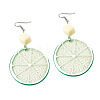 Lemon Acrylic Dangle Earrings FS-WG6C57C-01-3