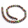 Dyed Natural Imperial Jasper Round Bead Strands G-M274-06-4mm-3