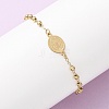 Religion 304 Stainless Steel Link Bracelets BJEW-F524-05A-G-2