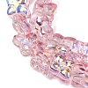 Transparent Glass Beads Strands GL-CBAAE04-02I-3