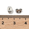 Tarnish Resistant 201 Stainless Steel Ear Nuts X-STAS-S028-11-3