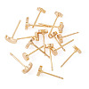 16Pcs 4 Styles Brass Stud Earrings for Women EJEW-TA0001-68-3