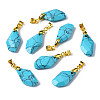 Synthetic Turquoise Pendants G-Q998-008C-1